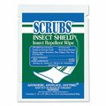 Itw Pro Brands SCRUBS, Insect Shield Insect Repellent Wipes, 8 X 10, White, 100PK 91401